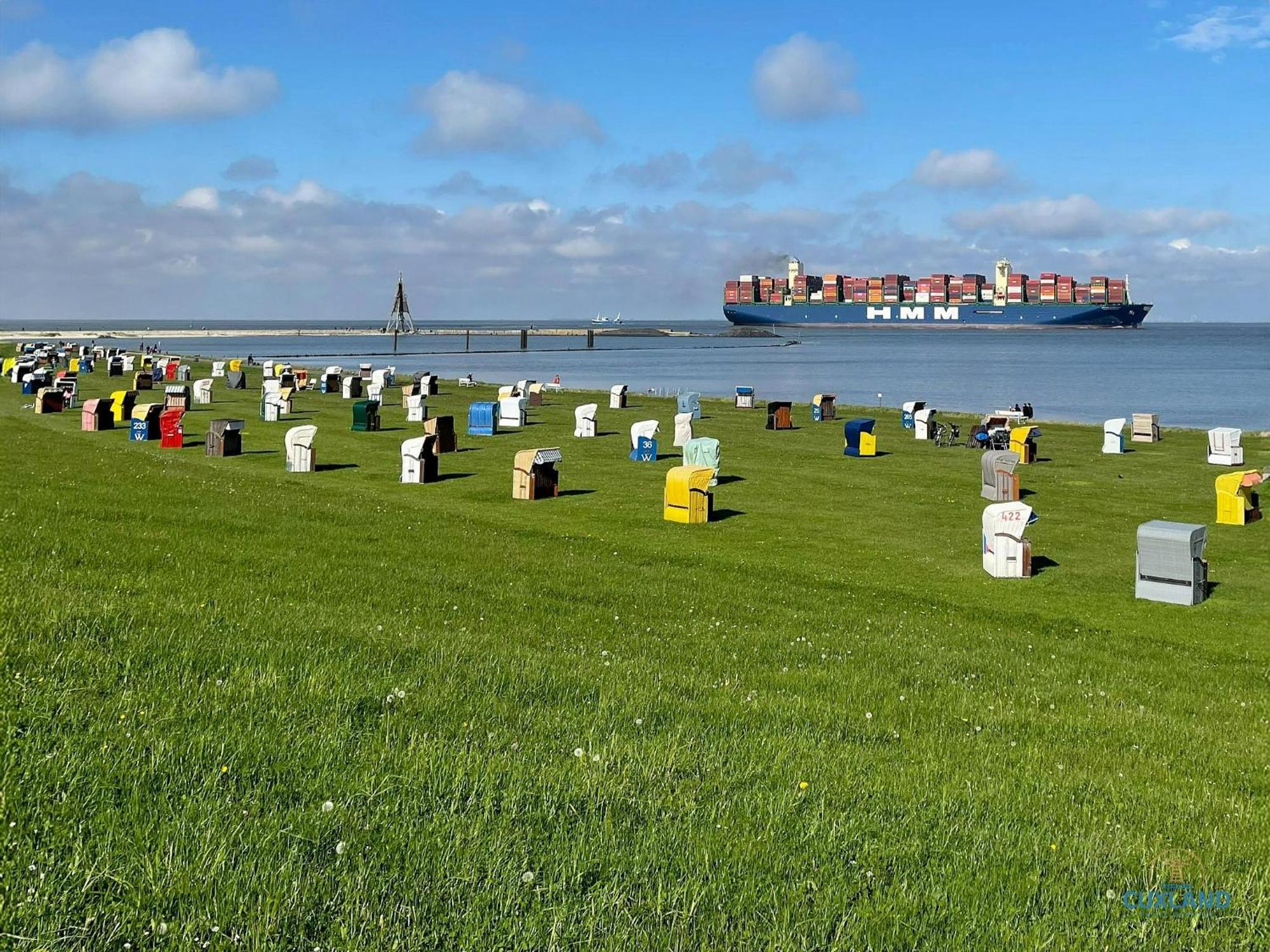 Urlaub Mit Seesicht Haus Nautic Whg.709 Cuxhaven Bagian luar foto
